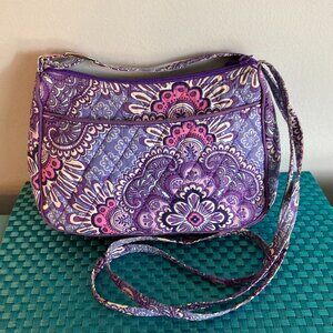 Vera Bradley Little Crossbody Purse Lilac Tapestry